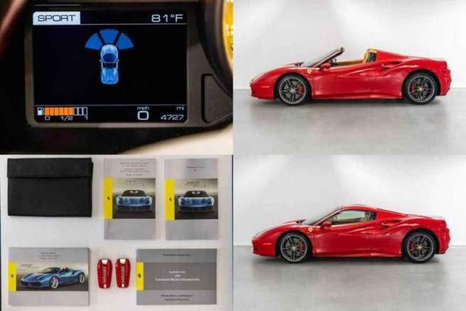 2018 Ferrari 488 Spider Base used for sale usa